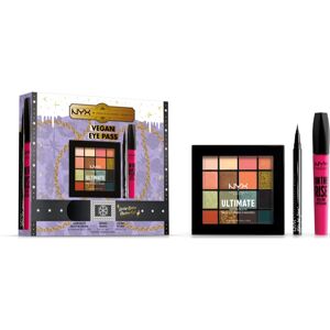 NYX Professional Makeup Limited Edition Xmass Eye Pass Set Christmas gift set for the perfect look 3 pc