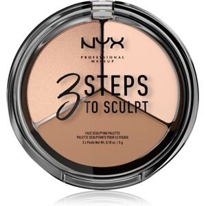 NYX Professional Makeup 3 Steps To Sculpt contouring palette shade 01 Fair 15 g