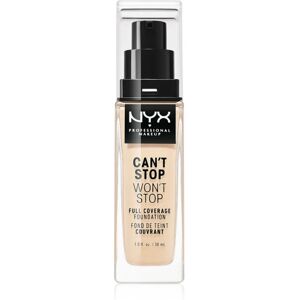 NYX Professional Makeup Can't Stop Won't Stop Full Coverage Foundation full coverage foundation shade 02 Alabaster 30 ml