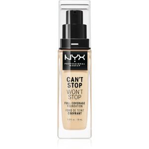 NYX Professional Makeup Can't Stop Won't Stop Full Coverage Foundation full coverage foundation shade 6.3 Warm Vanilla 30 ml