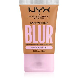 NYX Professional Makeup Bare With Me Blur Tint hydrating foundation shade 08 Golden Light 30 ml