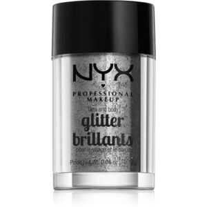 NYX Professional Makeup Face & Body Glitter Brillants face and body glitter shade 10 Silver 2.5 g