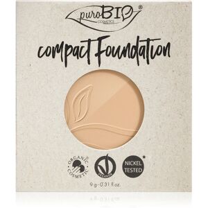 puroBIO Cosmetics Compact Foundation compact powder foundation refill SPF 10 shade 01 9 g