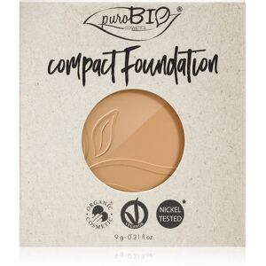 puroBIO Cosmetics Compact Foundation compact powder foundation refill SPF 10 shade 03 9 g