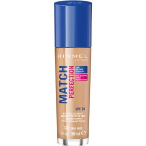 Rimmel Match Perfection liquid foundation SPF 20 shade 303 True Nude 30 ml