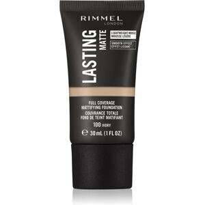 Rimmel Lasting Matte mattifying foundation shade 100 Ivory 30 ml