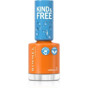 Rimmel Kind & Free nail polish shade 170 Amber Blaze 8 ml