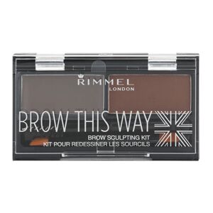 Rimmel Brow This Way eyebrow palette shade 003 Dark Brown 1,3 g