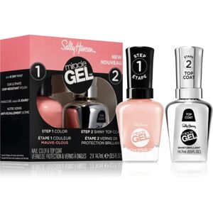 Sally Hansen Miracle Gel™ nail polish and top coat set 920 Mauve-Elous shade