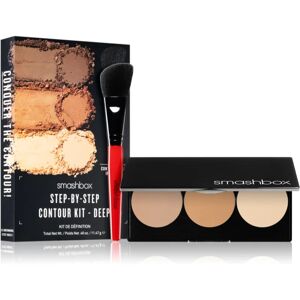 Smashbox Step By Step Contour Kit contouring palette with brush shade Light/Medium 11.47 g