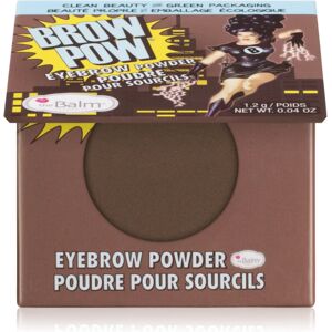 theBalm Browpow® eyebrow powder in a practical magnetic case shade Dark Brown 1,2 g