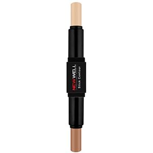 new well Newwell Double-Sided Makeup Contour Pencil with Highlighter & Bronzer, Waterproof, Cruelty Free, Contouring Stick for All Skin Types 02