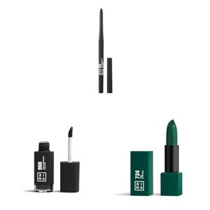 3INA MAKEUP - The Automatic Lip Pencil 900 + The Longwear Lipstick 900 T+ The Lipstick 734 - Long Lasting Lip Colour with Matte Finish and Creamy Texture - Vegan - Cruelty Free