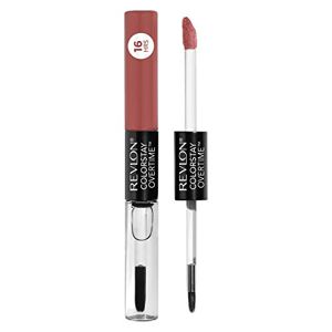 Revlon Colorstay Overtime Lipcolour, Dual Ended Longwearing Liquid Lipstick with Clear Lip Gloss, with Vitamin E in Plum/Berry, Endless Spice (360)