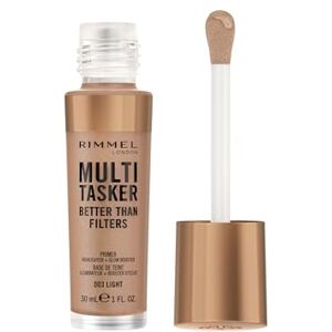 RimmelUK Rimmel Multi Tasker Better Than Filters, 3 in 1 skin primer, glow booster, and highlighter for a natural smooth glow, Infused with Vitamins C, Vegan & Cruelty-Free, 003 Light