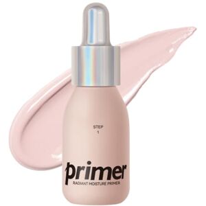 OKAQEE Primer Makeup - Pore Minimizer Primer for Foundation Base - Make Up Primer for Face - Invisible Pore Face Primer Moisturizing Cream - Smooth Even Skin Tone Matte Oil Control Refreshing Radiant (PINK)