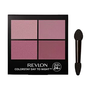 Revlon ColorStay Day to Night 24 Hour Eyeshadow Quad with Dual-Ended Applicator Brush, Longwear, Intense Color Smooth Eye Makeup for Day & Night, Matte & Shimmer Finish, Exquisite (575) Unisex