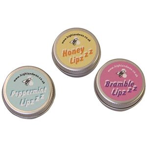 Highland Wax Company Beeswax Lip Balm Pack (3 x 9g) - 100% Natural