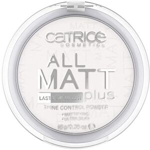 Catrice All Matt Plus Shine Control Powder, No. 001 Universal, White, for Combination Skin, Fixing, Long-Lasting, Matte, Translucent, Vegan, Nanoparticles Free (10 g)