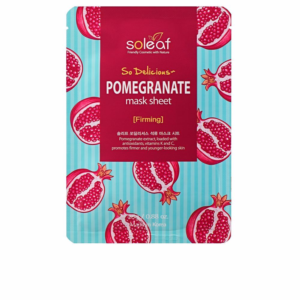 Photos - Facial Mask Soleaf Pomegranate firming so delicious mask sheet 25 gr
