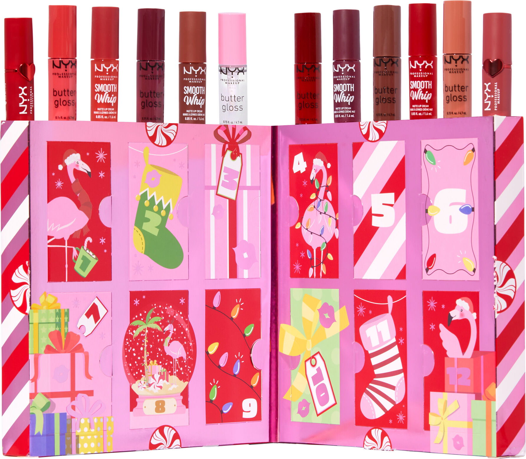 Photos - Lipstick & Lip Gloss NYX Professional Makeup Fa. La. La. La. Land 12 Days of Kissmass Lip Count 