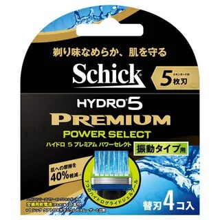 Schick Japan Hydro 5 Premium Power Select Razor Blade 4 pcs  - Womens