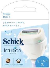 Schick Japan Intuition Moist Skin Slim Razor Blade Refill 3 pcs  - Womens