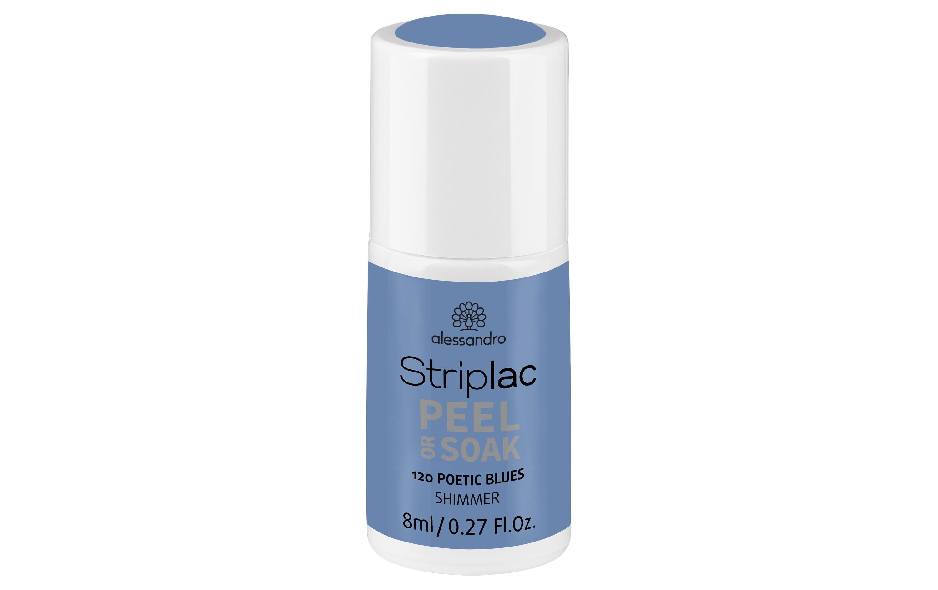 Alessandro Gel-Nagellack »Striplac 2.0 Po«, LED-Nagelgel blau