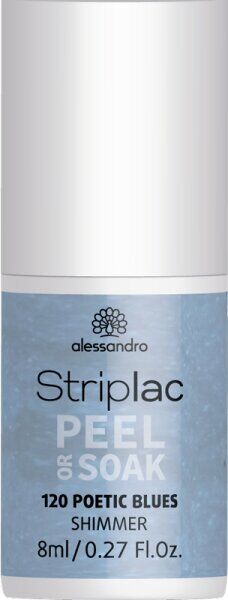 Alessandro Striplac Peel or Soak 120 Poetic Blues 8 ml Nagellack