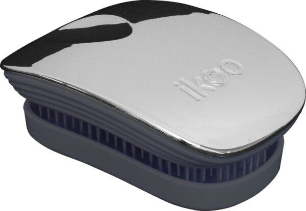 ikoo Hair Ikoo Metallic Collection Brush Pocket Oyster Metallic Black Haarbürst