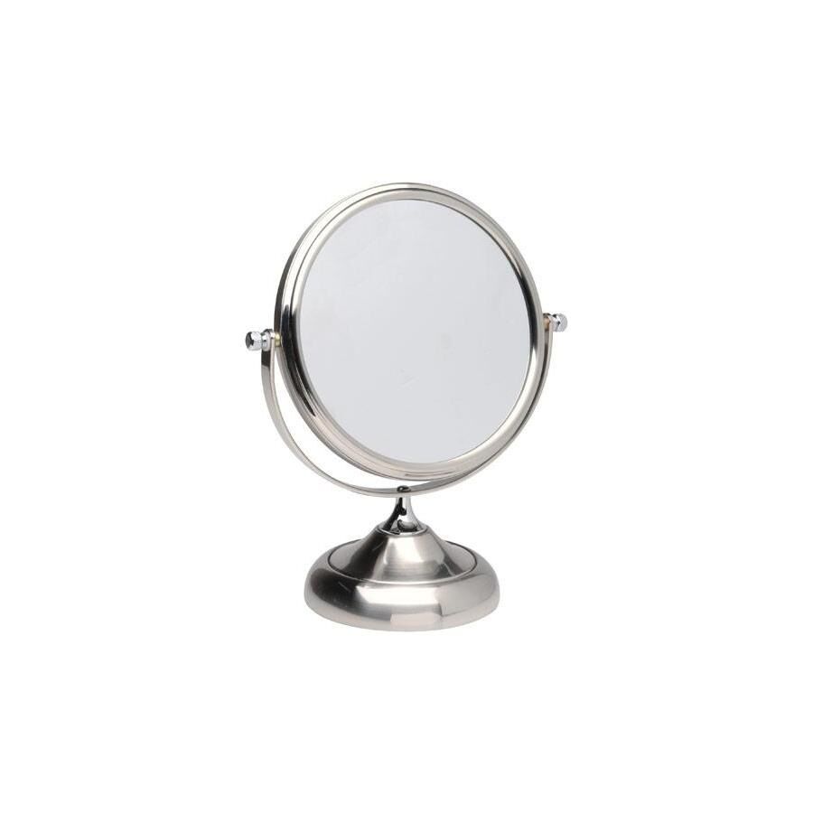 ERBE Kosmetikspiegel, 10 fach Zoom, Metall glänzend, 15 cm