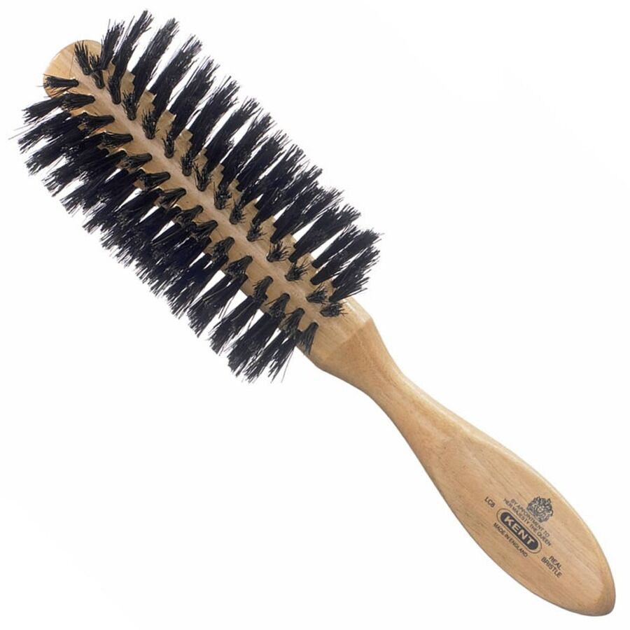 KENT. Half Radial Cherry Wood Hairbrush