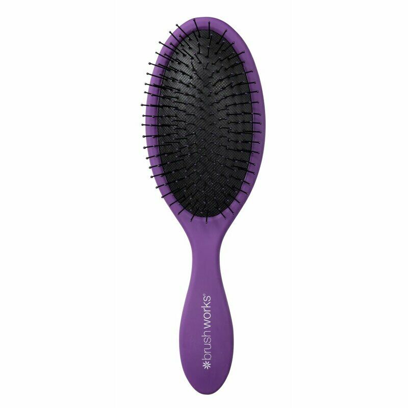 INVOGUE Brushworks - Oval Detangling Hair Brush - Purple
