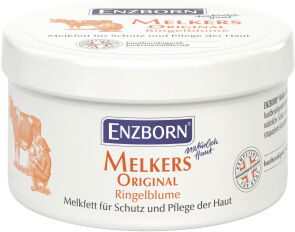 Ferdinand Eimermacher GmbH & Co. KG ENZBORN® Melkers Original Ringelblume Melkfett, Hautberuhigendes Hautschutzfett für trockene und strapazierte Haut, 250 ml - Dose