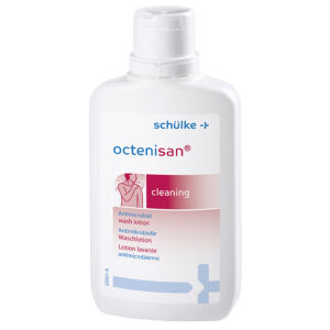 Schülke & Mayr GmbH Schülke octenisan® Waschlotion, Duschlotion mit antimikrobieller Wirkung für Haut und Haare, 150 ml - Kittelflasche