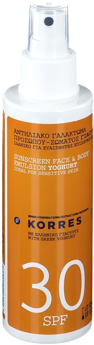 Korres Sonnenspray mit Joghurt Lsf30