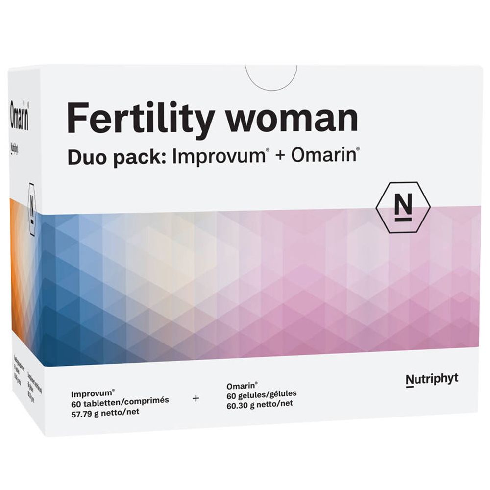 Nutriphyt Fertility women Dou pack Improvum® + Omarin®