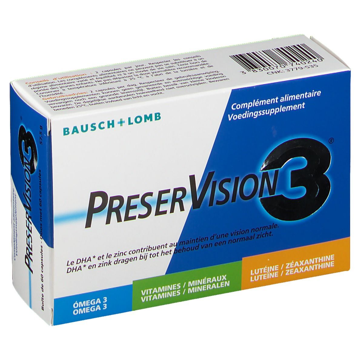 BAUSCH & LOMB PHARMA Bausch + Lomb Preser Vision 3®