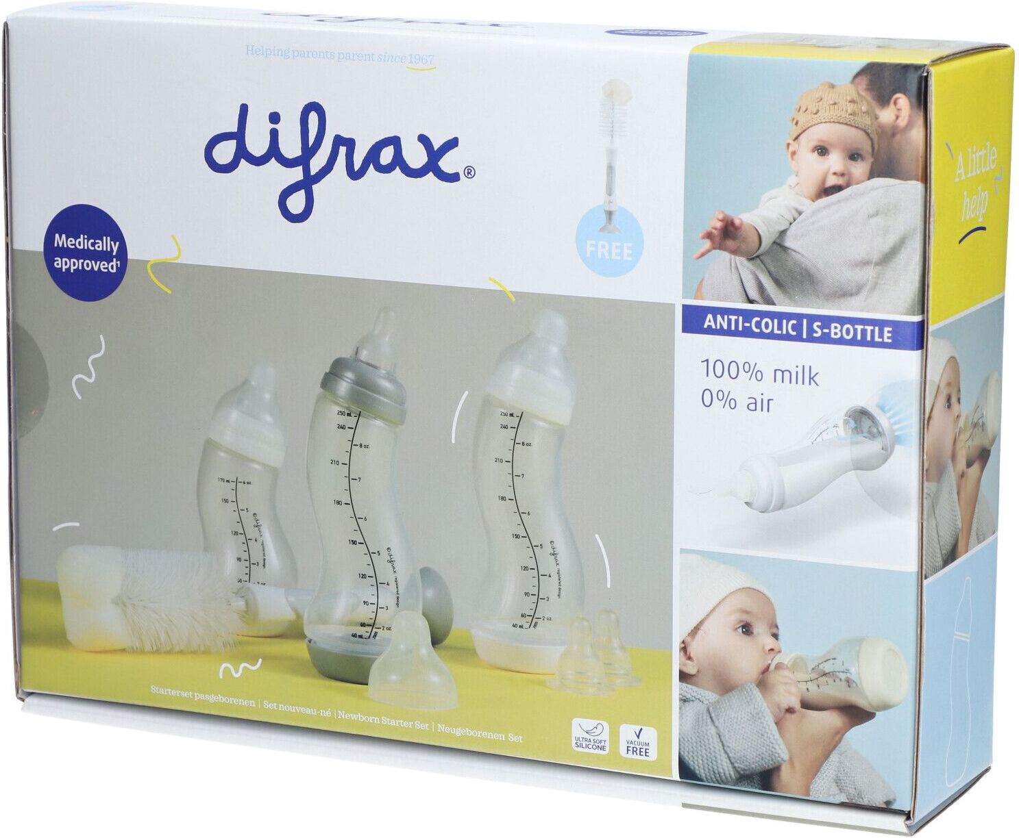 Difrax® Neugeborenen-Set mit Bürste