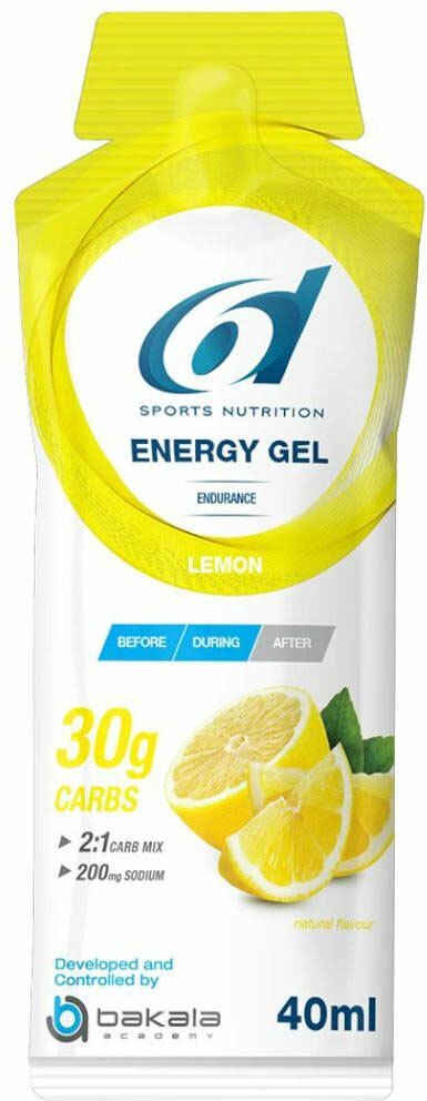 6D Sports Nutrition Energy Gel Zitrone