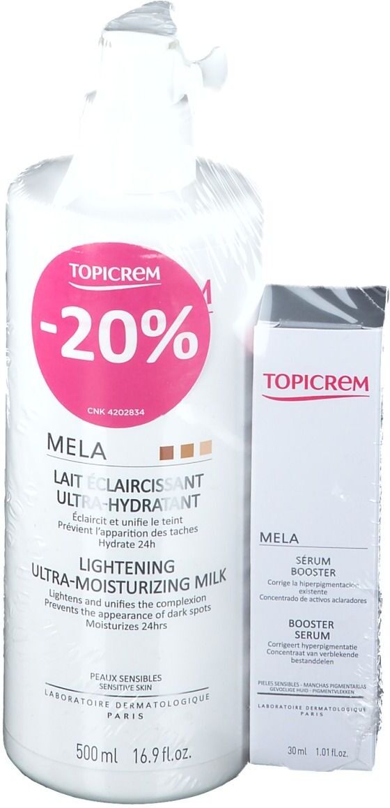 ACP Topicrem Mela Feuchtigkeitsspendendes Bodylotion + Booster Serum