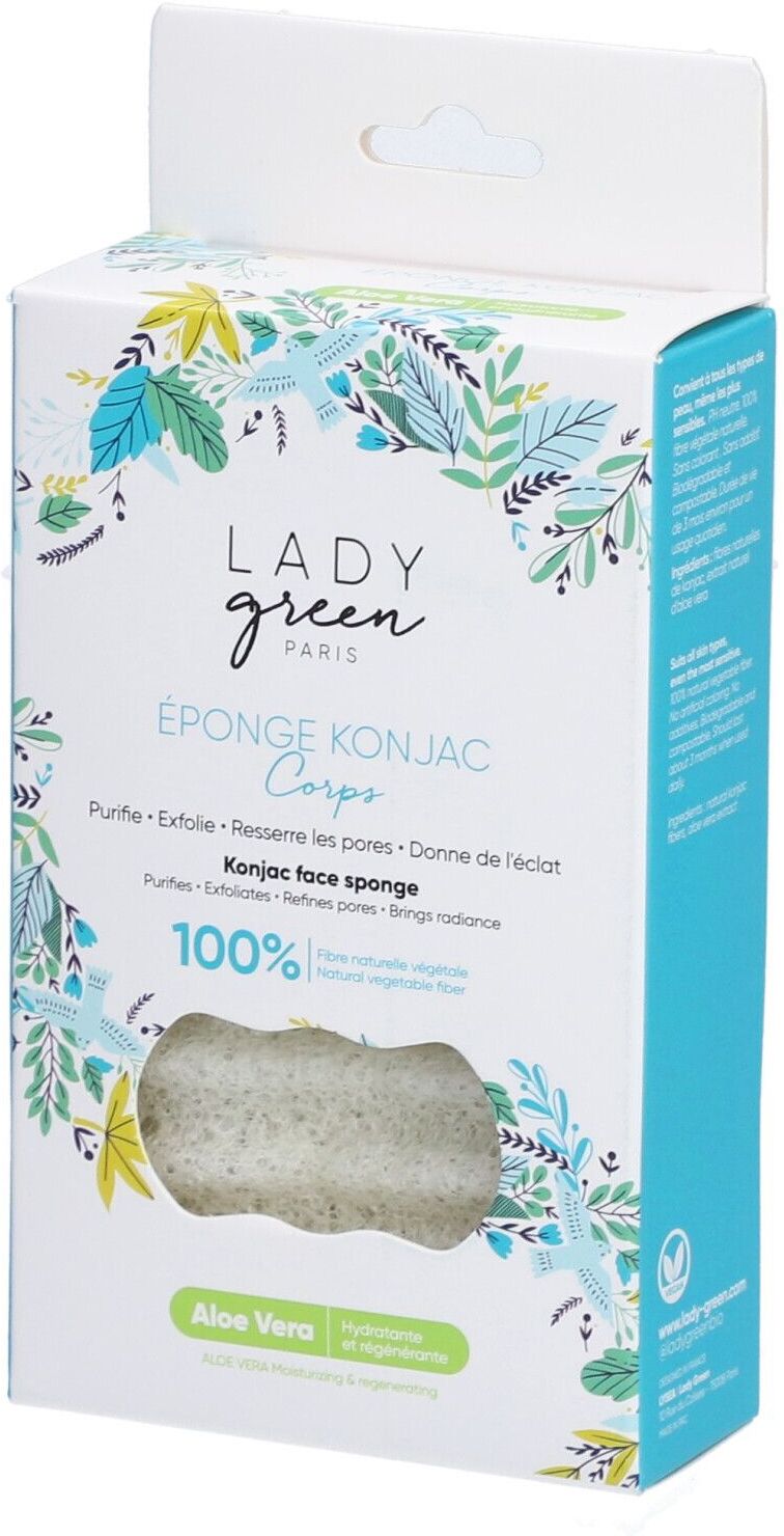 IC PHARMA DISTRIBUTION Lady Green Körperschwamm Konjac & Aloe Vera