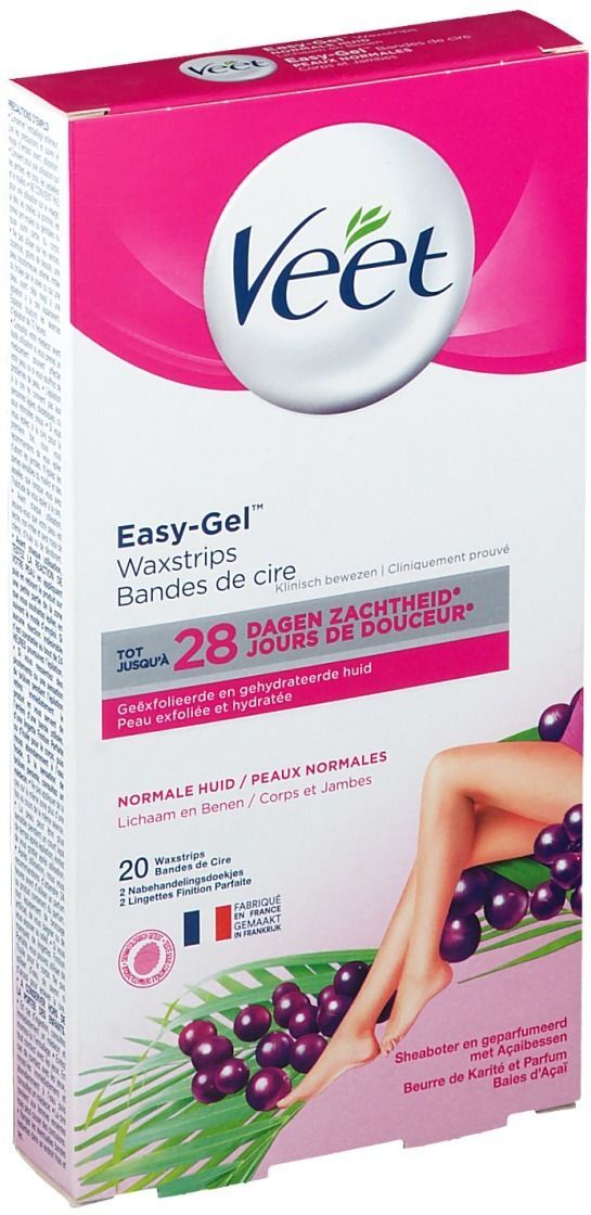 Veet Easy-Gelwax™ Kaltwachsstreifen für normale Haut Körper & Beine