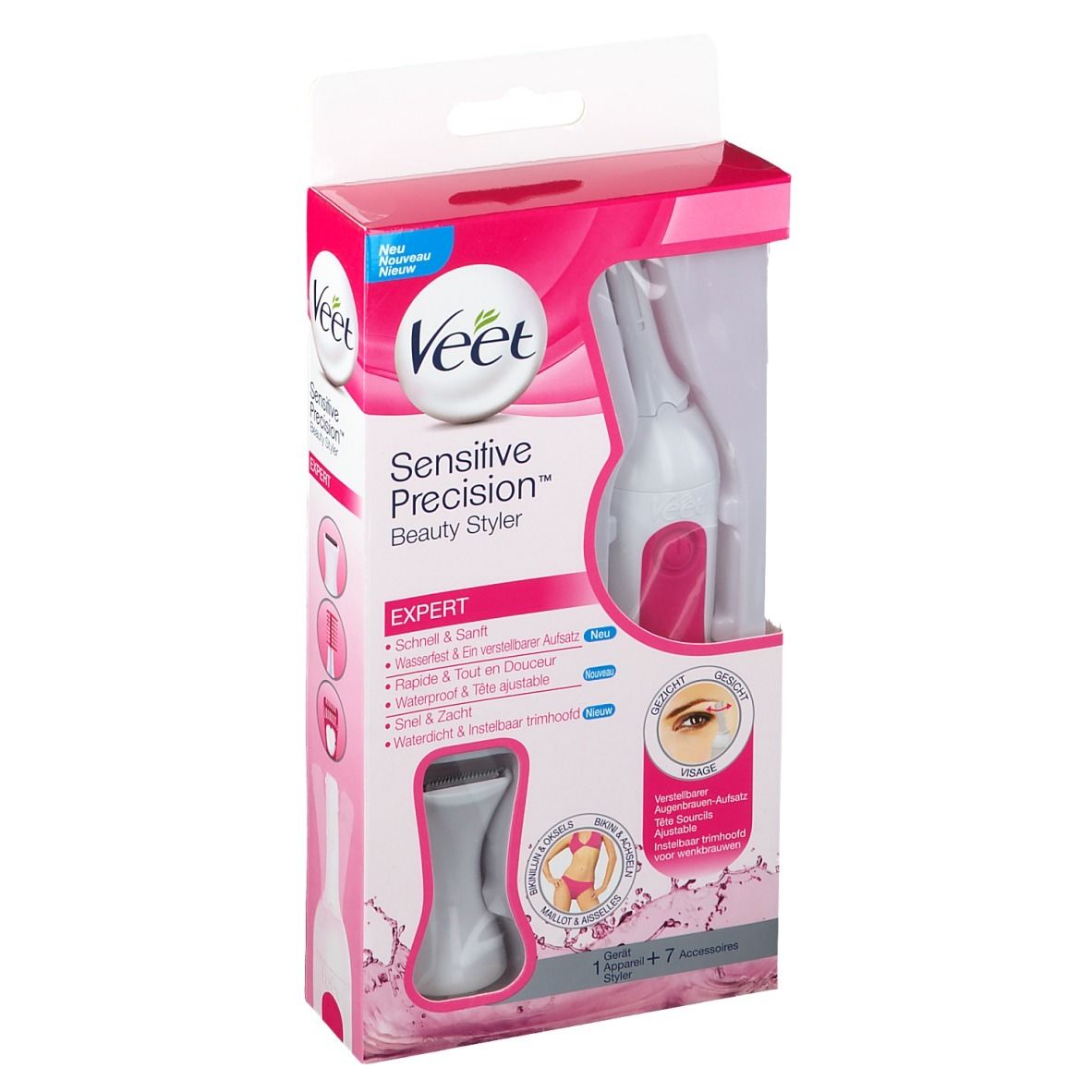 Veet Sensitive Precision™ Expert Beauty Styler weiss-pink