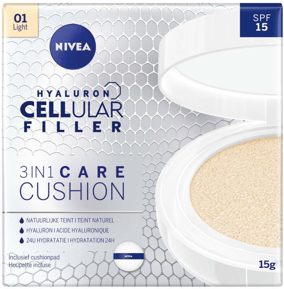 Nivea Hyaluron CELLular Filler 3-en-1 Soin Cushion 01 Light