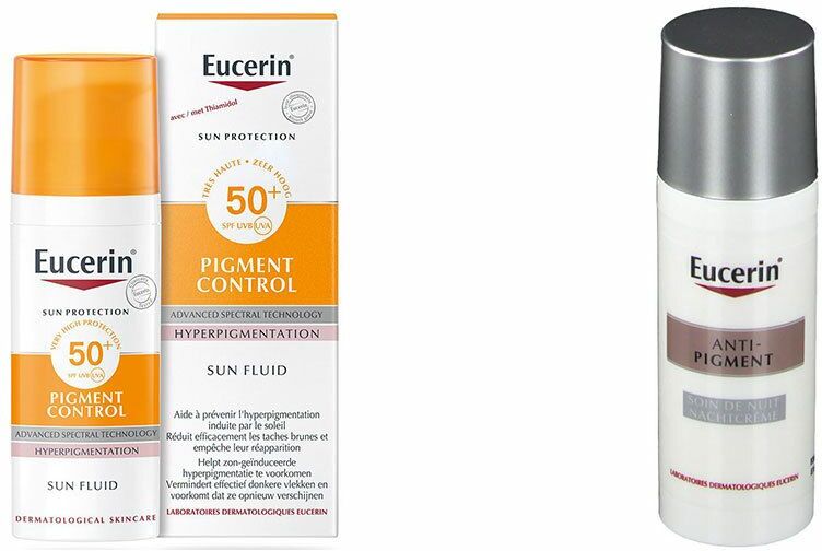 BEIERSDORF Eucerin® Anti-Pigment Nachtpflege + Pigment Control Sun Fluid LSF 50+