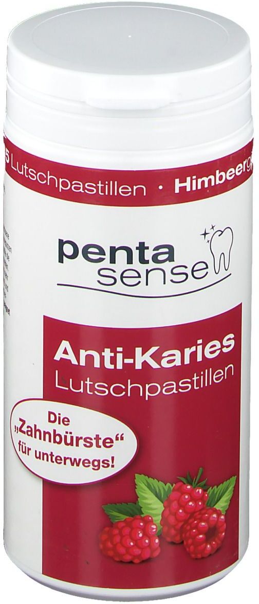 penta sense Anti-Karies Lutschpastillen Himbeere