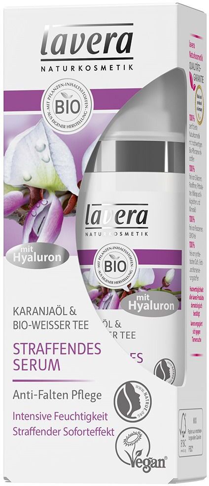 lavera straffendes Serum Karanjaöl & Weißer Bio-Tee