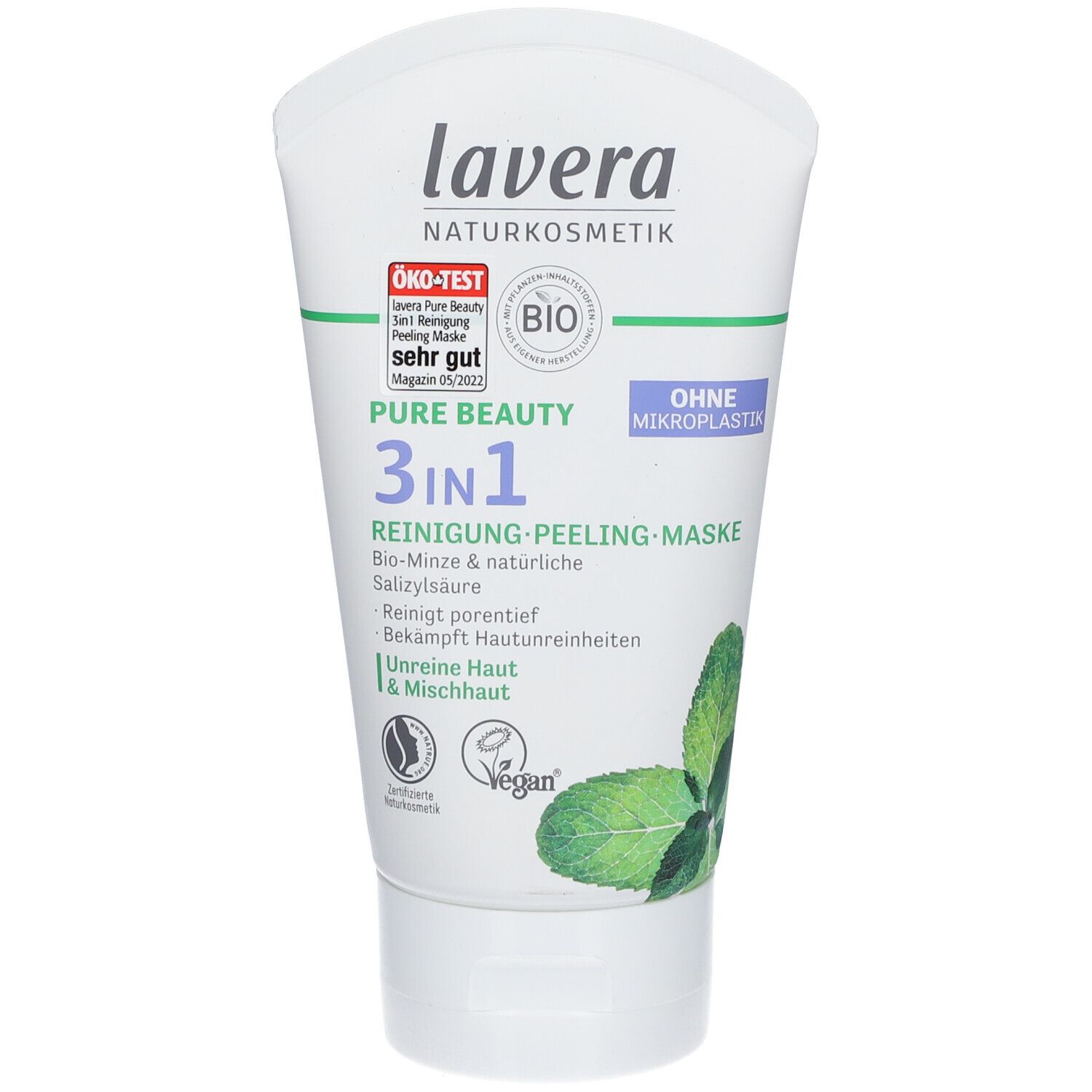 LAVERANA GMBH & Co. KG lavera Pure Beauty 3 in 1 Renigung-Peeling-Maske