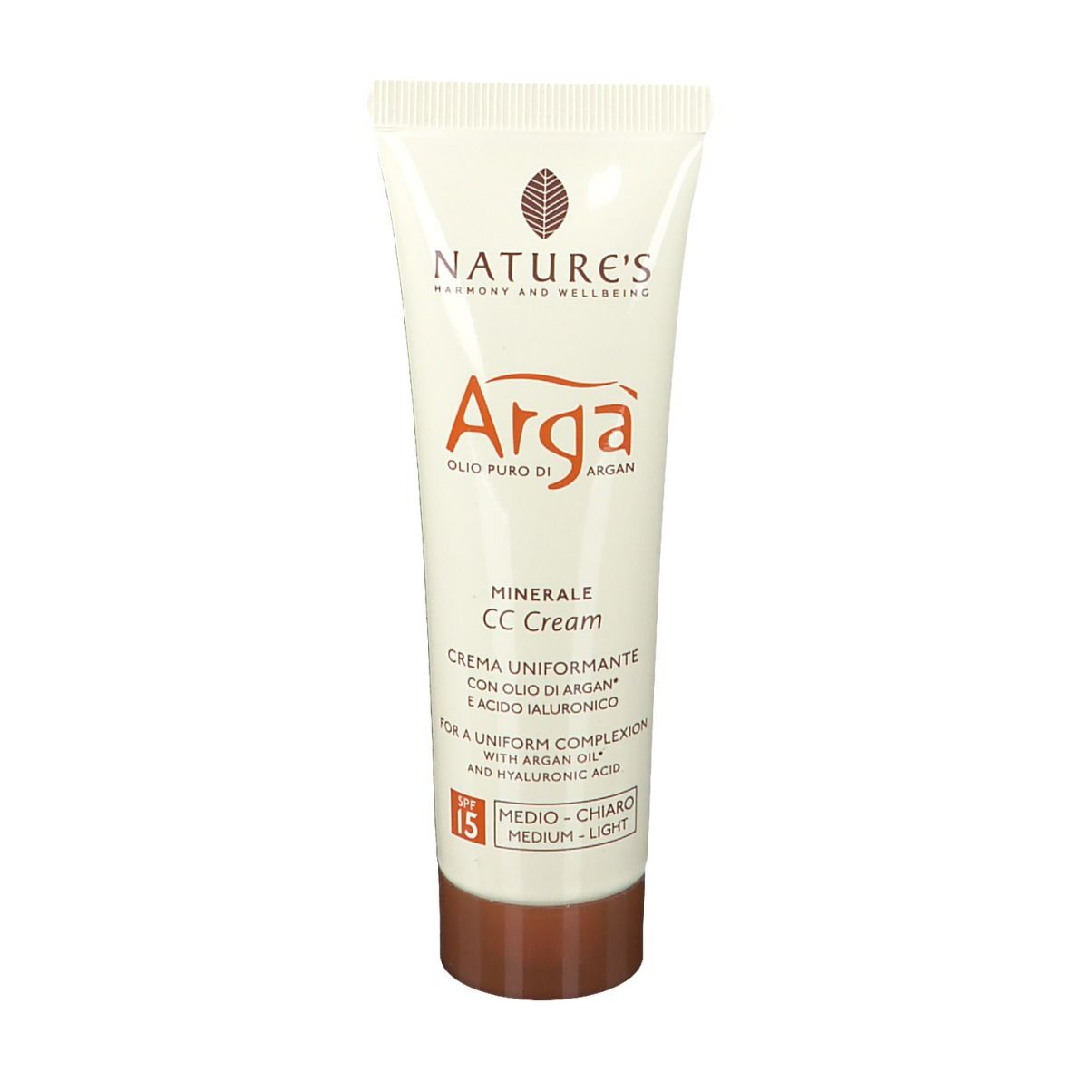 BIOS LINE SpA Nature's Argà CC Creme Vereinheitlichende Gesichtscreme LSF 15